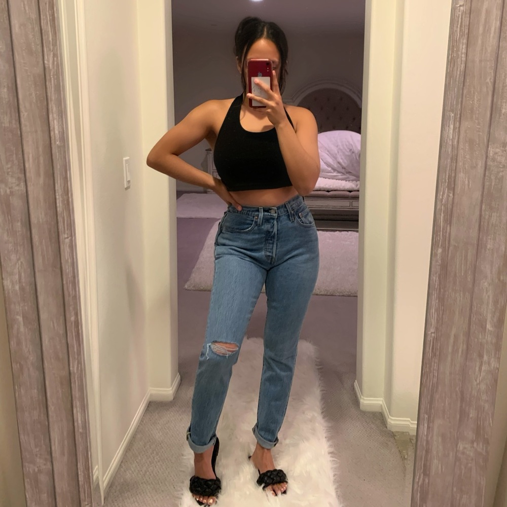 Black “Shein” Crop Top